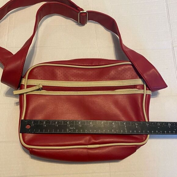 FOSSIL 54 Sling Shoulder Crossbody Messenger Bag Red Unisex 11X3X7.5 SEE DESCRIP - Picture 5 of 12